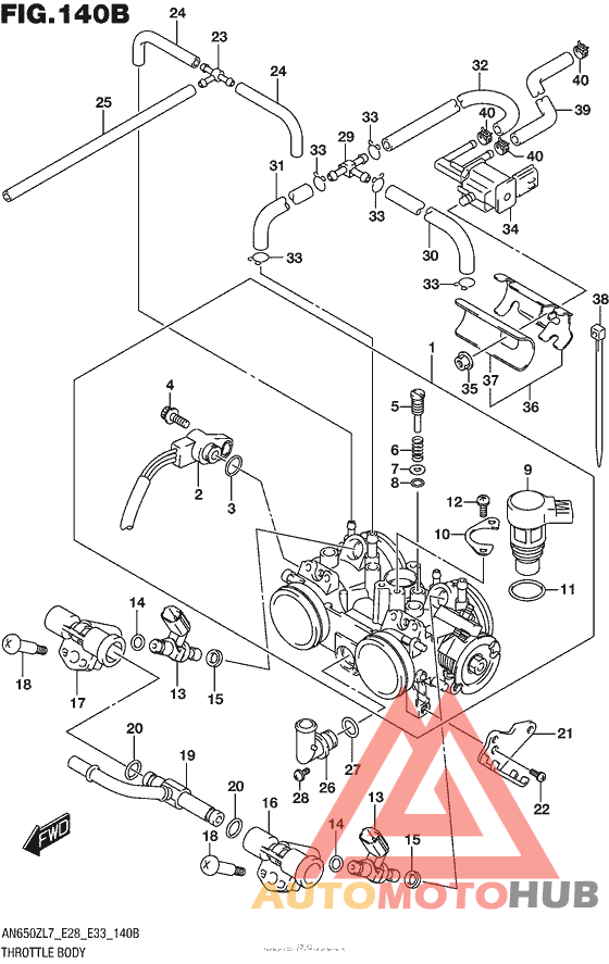 Throttle Body (An650Zl7 E33)