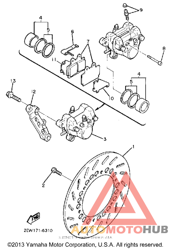 Задний суппорт