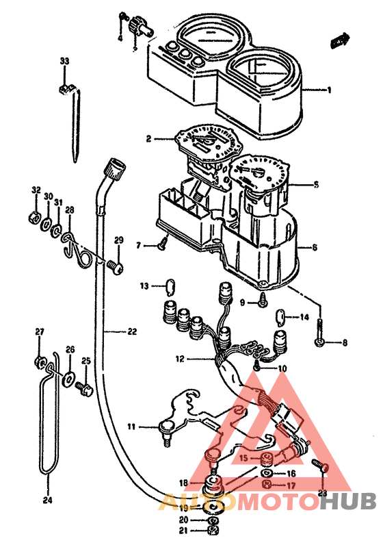 Speedometer-tachometer