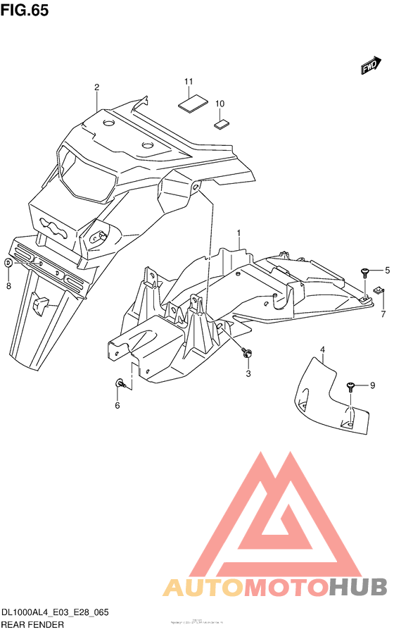 Задний бампер