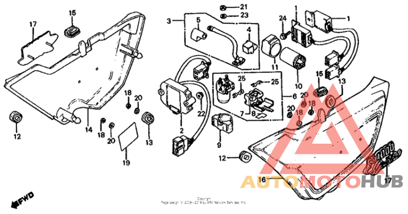 Side cover + spark unit + rectifier