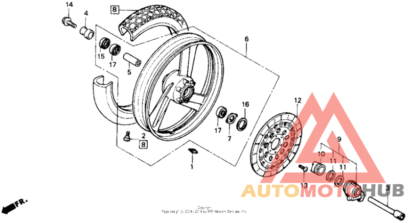 Переднее колесо