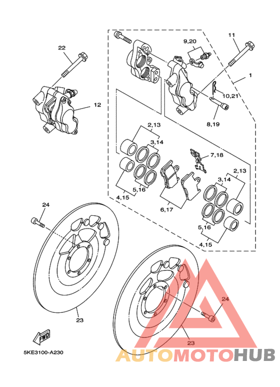 Передний суппорт