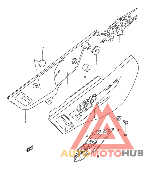 Обтекатель задний
