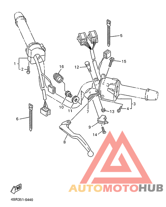 Handle switch. lever