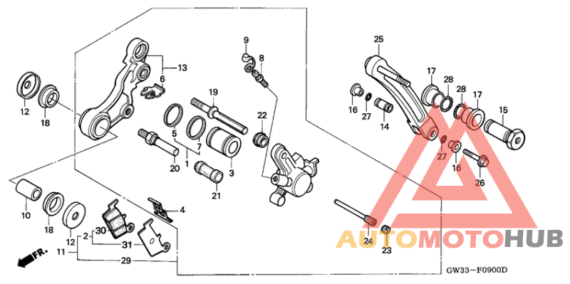 Передний суппорт