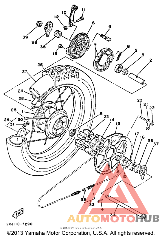 Переднее колесо