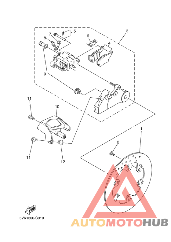 Задний суппорт