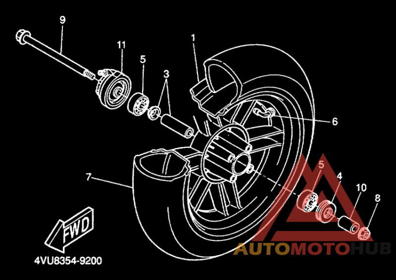Переднее колесо