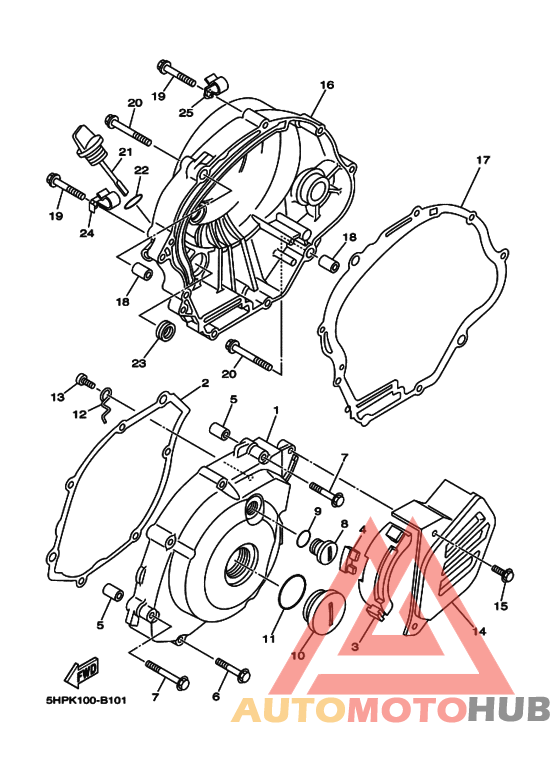 Crankcase cover ass`y  (v