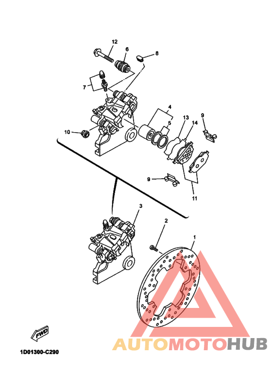 Задний суппорт