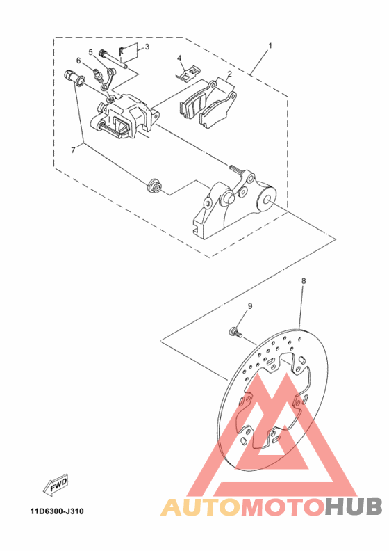 Передний суппорт