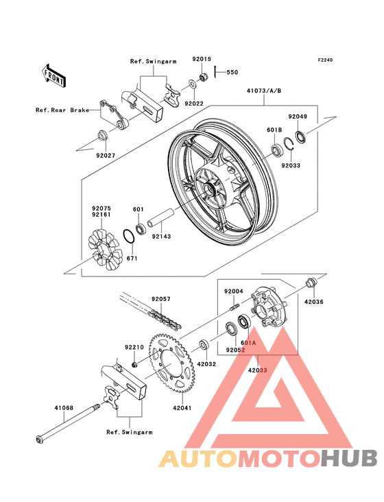 Заднее колесо/цепь