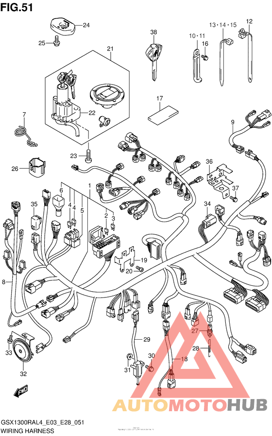 Wiring Harness (Gsx1300Ral4 E28)