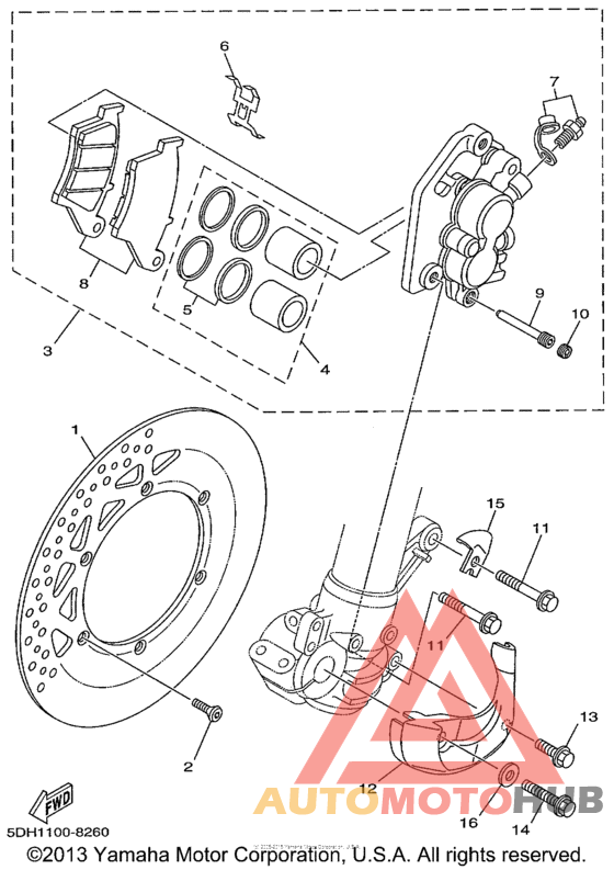 Передний суппорт