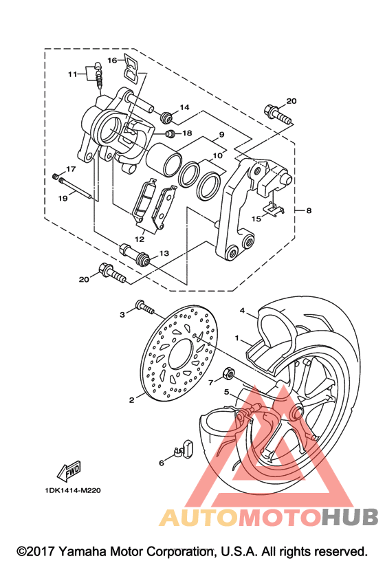Переднее колесо