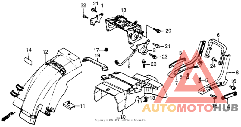 Задний бампер