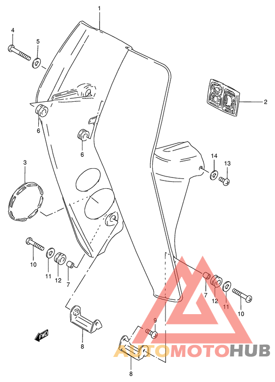 Щиток облицовочный