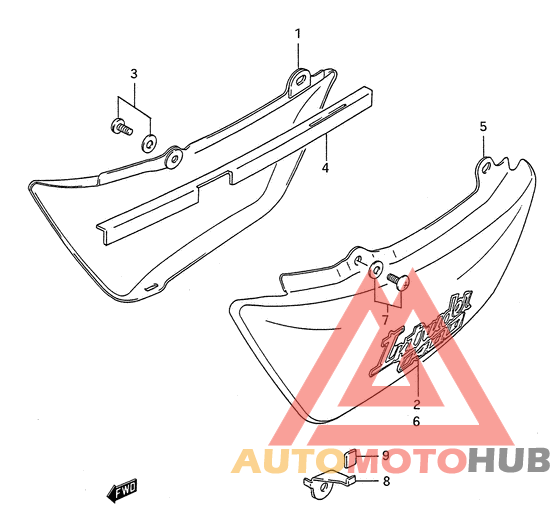 Обтекатель задний