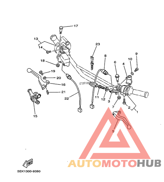 Handle switch. lever
