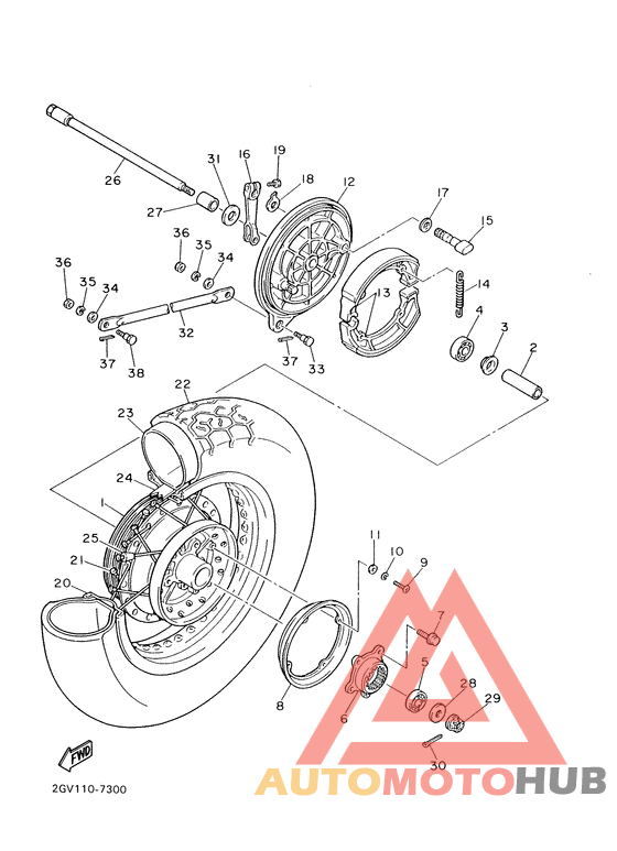 Переднее колесо