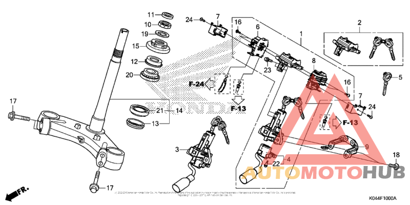 Steering Stem + Combination Switch