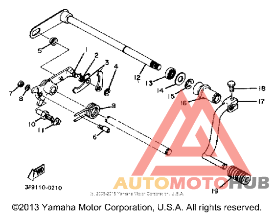 Shift shaft pedal