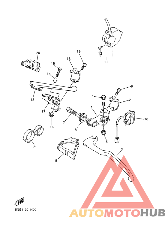 Handle switch. lever