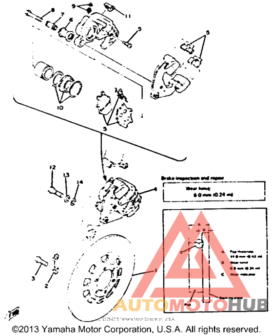 Front disc brake - caliper