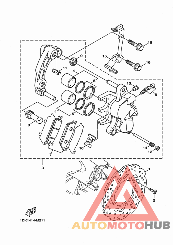 Передний суппорт