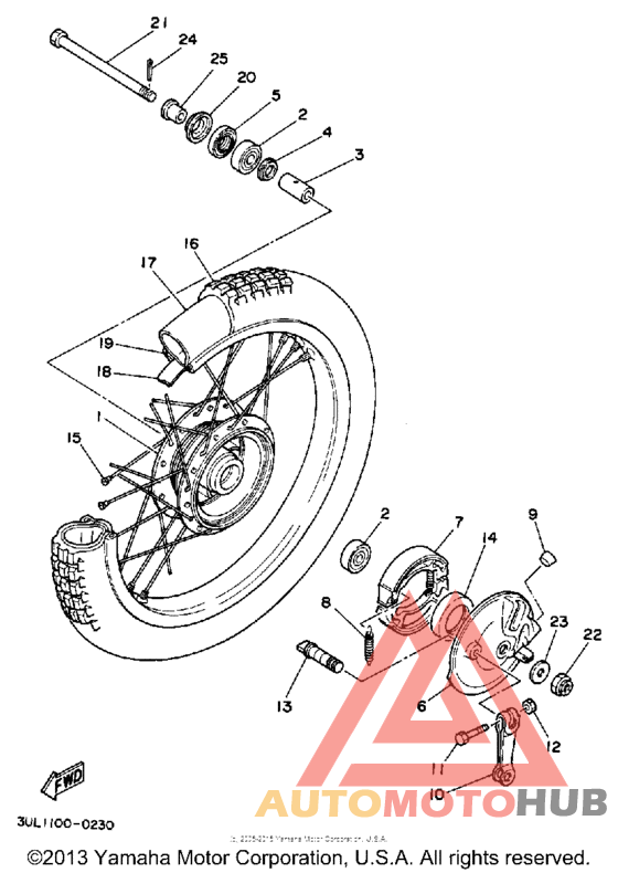 Переднее колесо