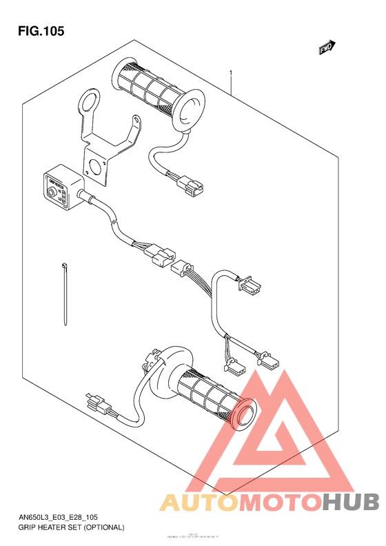 Grip Heater Set (Optional) (An650L3 E03)