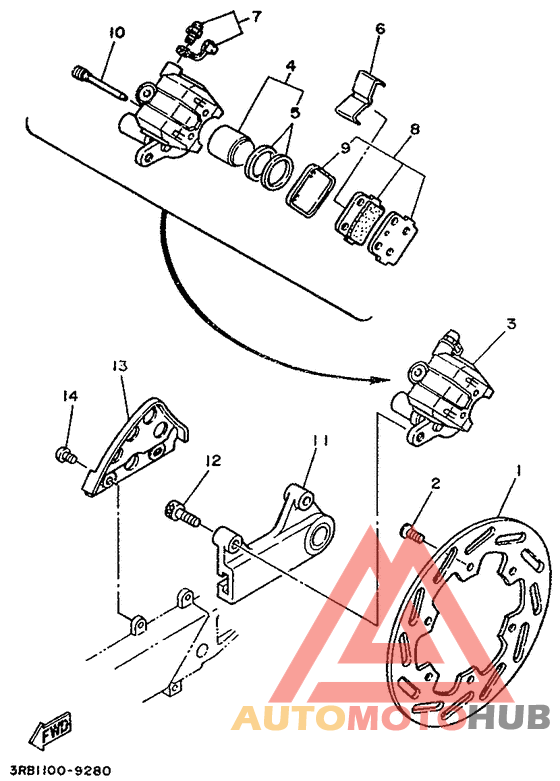 Задний суппорт