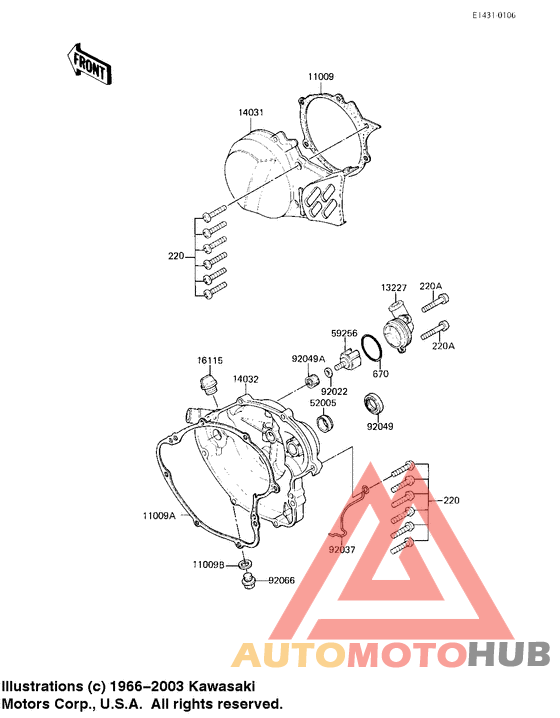 Engine covers/water pump