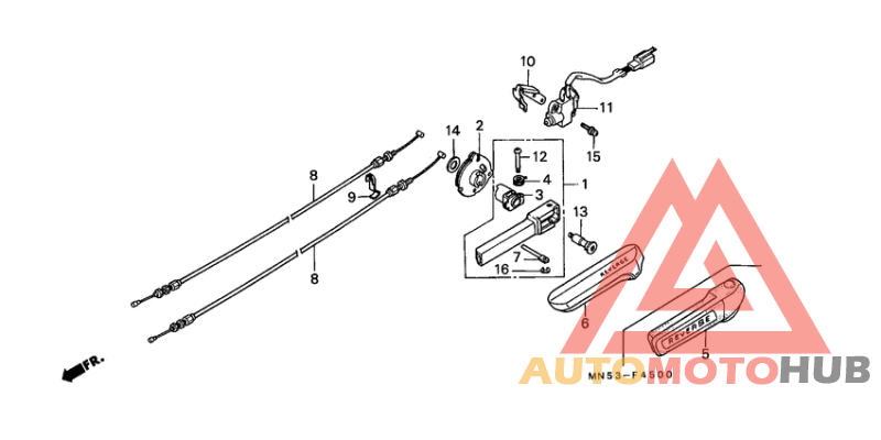 Reverse bar/reverse cable