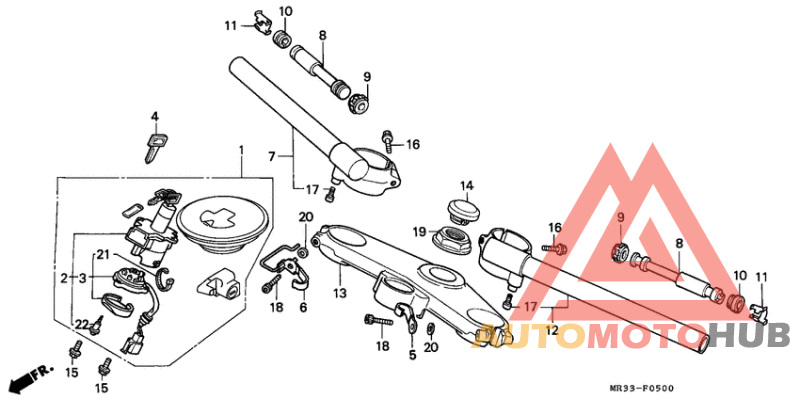 Handle pipe/top bridge