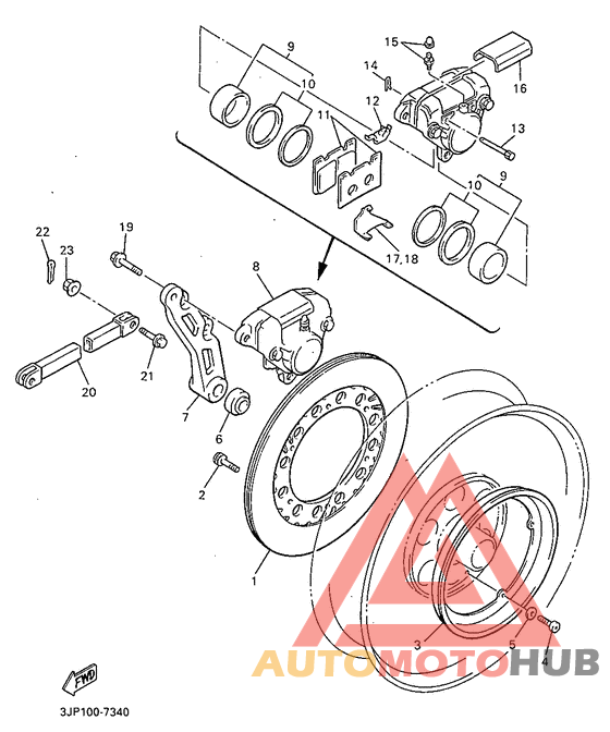 Задний суппорт