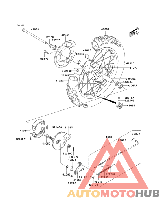 Rear hub(a3)