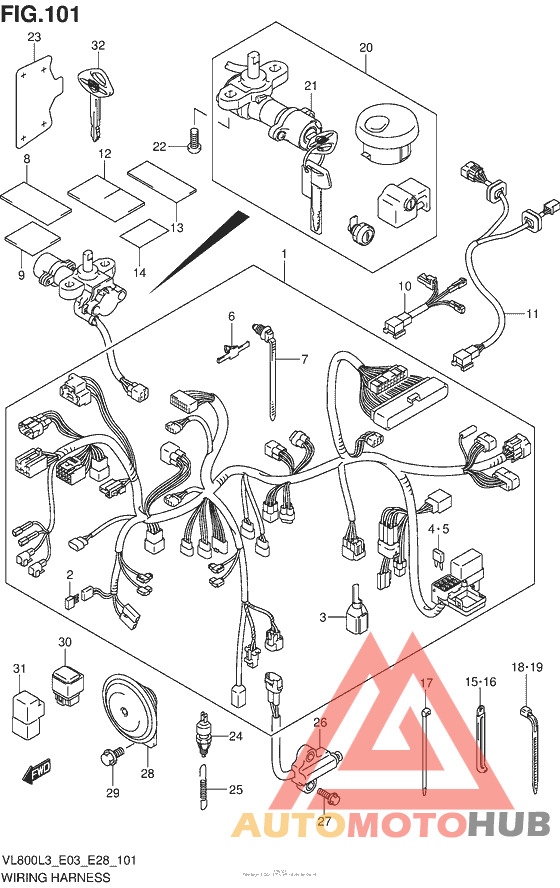 Wiring Harness (Vl800Cl3 E28)