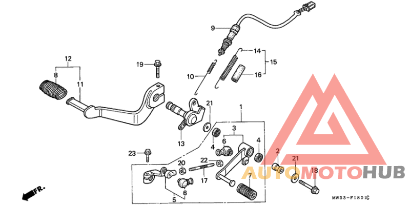 Brake pedal assy