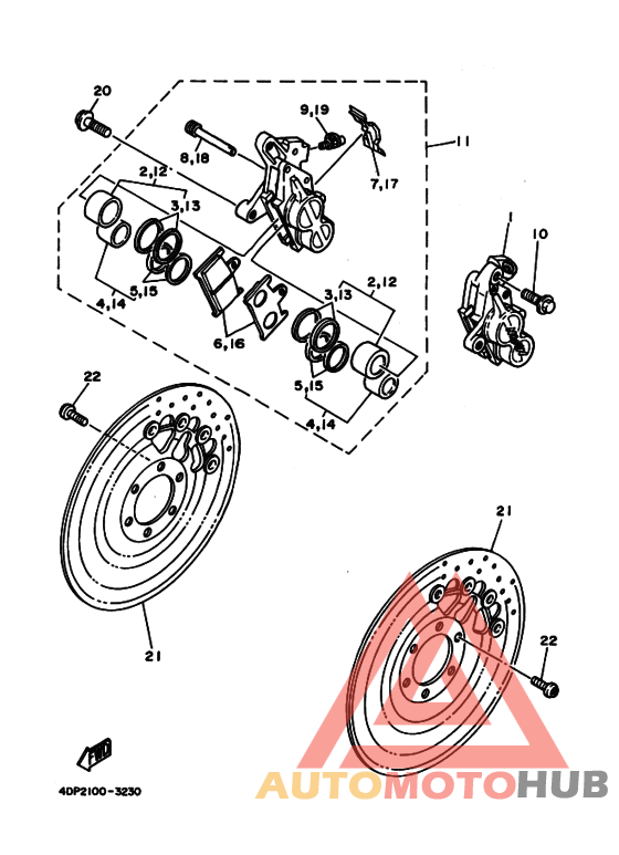 Передний суппорт