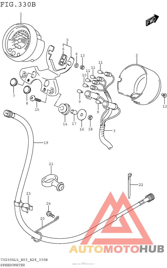 Speedometer (Tu250Xl5 E28)
