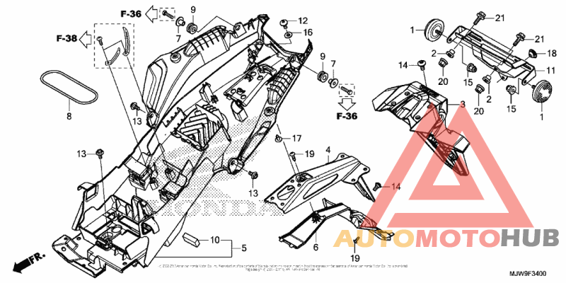 Задний бампер