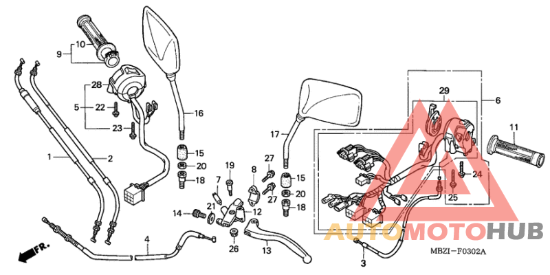 Handle lever/switch/ cable