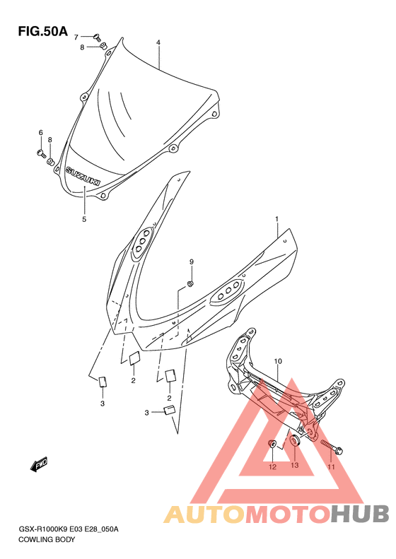Cowling body