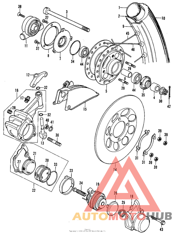 Front wheel + disc s1-s2