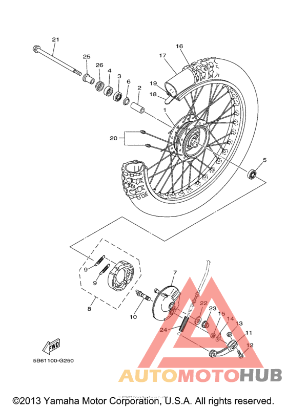 Переднее колесо