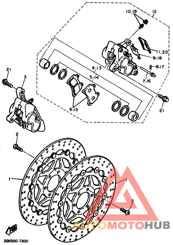 Передний суппорт
