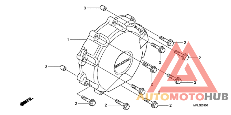A.c. generator cover