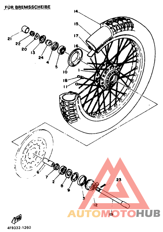 Переднее колесо